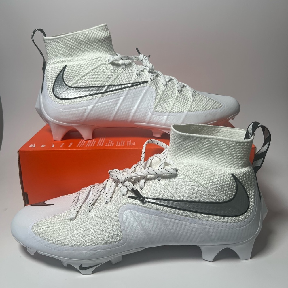Nike Vapor Edge 360 Untouchable Football Cleat White Chrome FQ0235-102 Mens 14